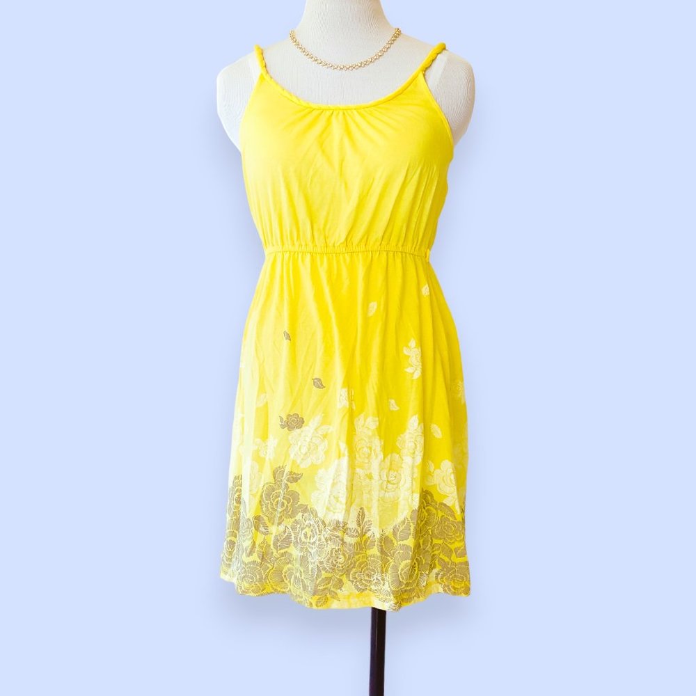 Cute SO dress yellow floral small